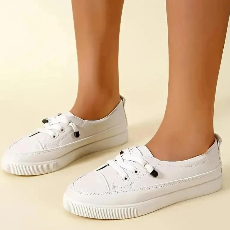Baskets blanches chic
