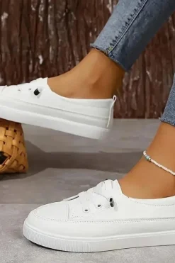 Baskets blanches chic