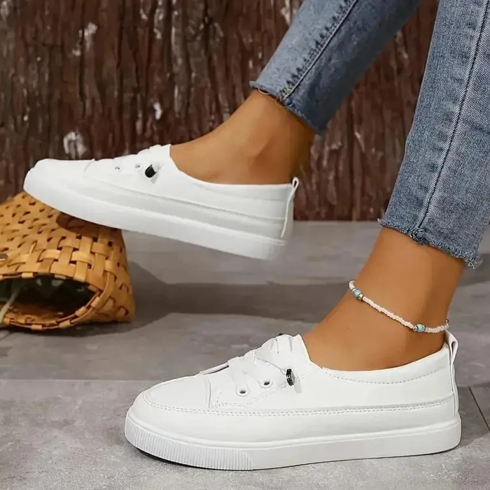 Baskets blanches chic