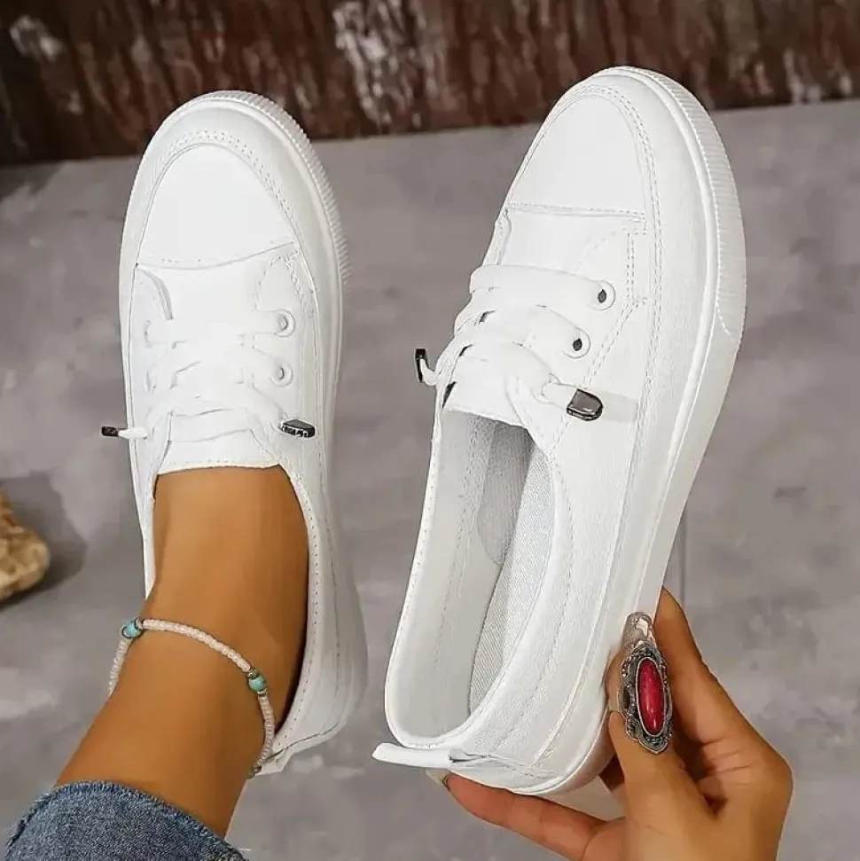 Baskets blanches chic