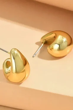 Boucles d'oreilles goutte d'eau or