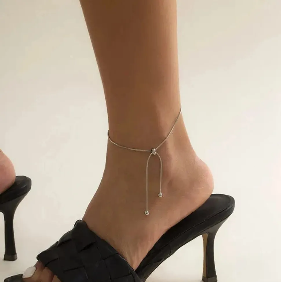 Chaîne de cheville en argent