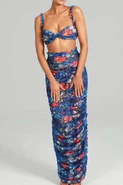Ensemble robe fleurie chic