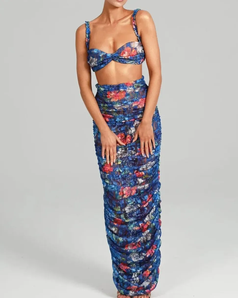 Ensemble robe fleurie chic