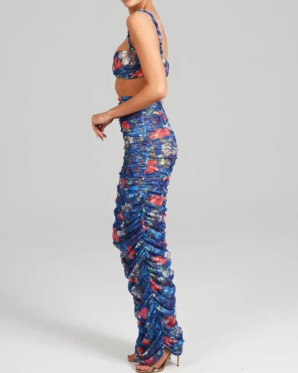 Ensemble robe fleurie chic