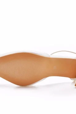 Escarpins blancs à talon 7 cm