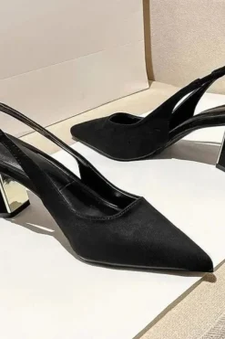 Escarpins noirs slingback