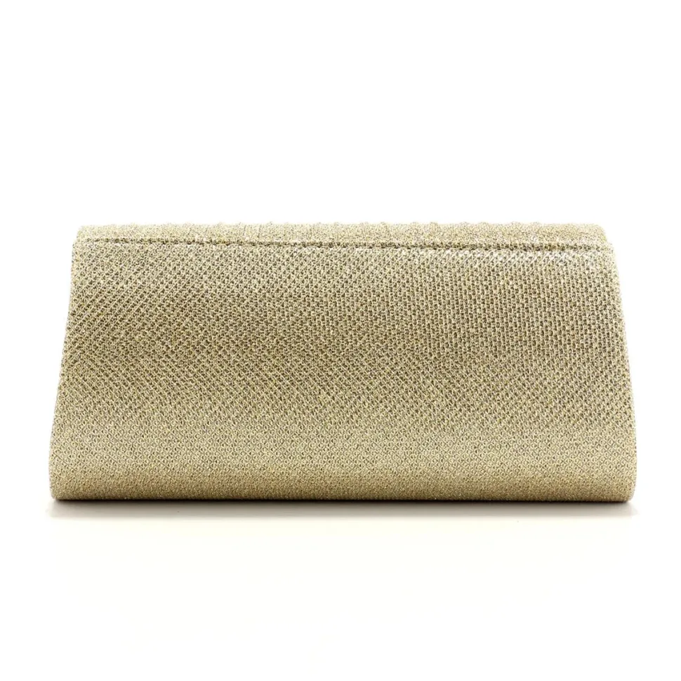 Pochette dorée à paillettes