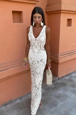 Robe bohème blanche été