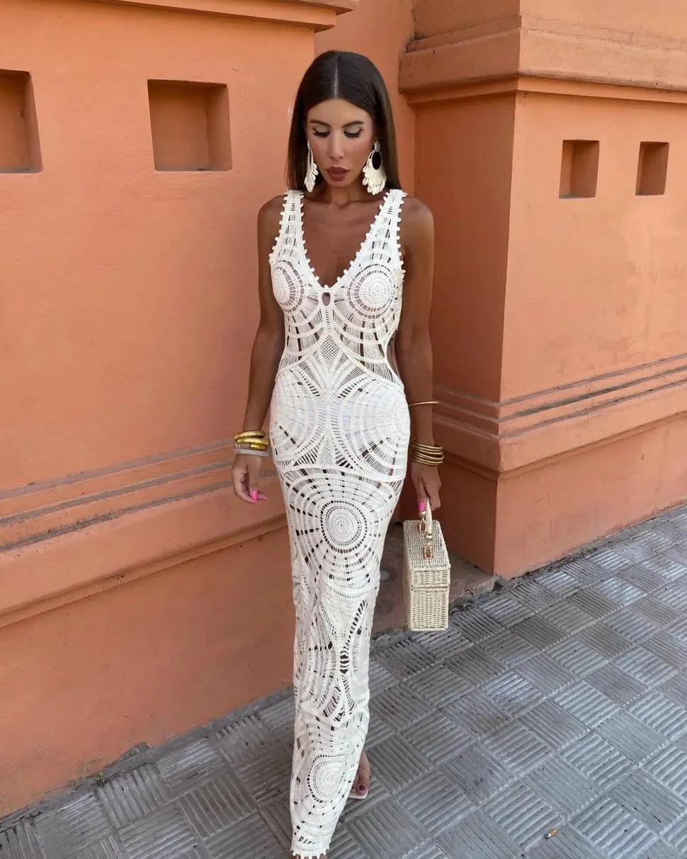 Robe bohème blanche été