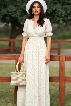 Robe bohème longue florale