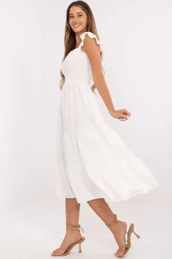 Robe bohème été midi fluide femme