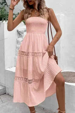 Robe bustier bohème midi pour été
