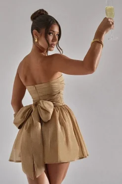 Robe bustier courte à paillette
