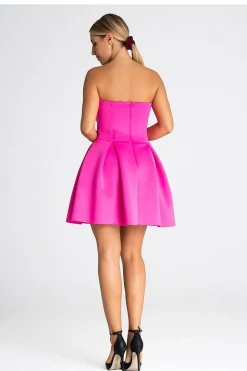 Robe bustier rose