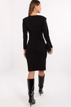 Robe casual moulante noire