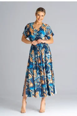 Robe casual pour été longue manches courtes
