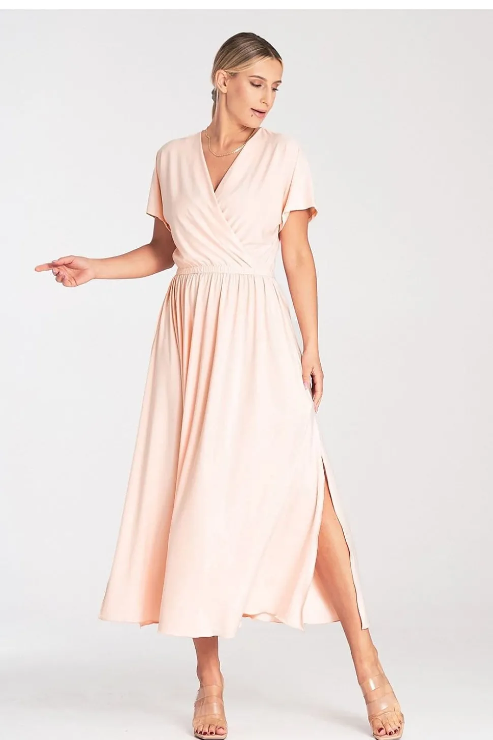 Robe casual pour été longue manches courtes