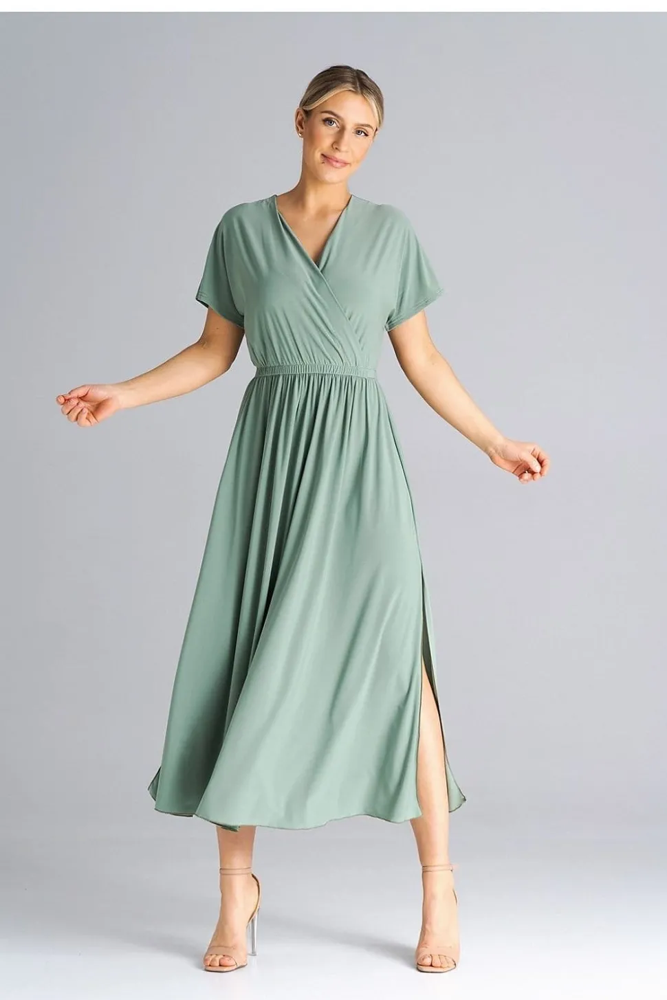 Robe casual pour été longue manches courtes