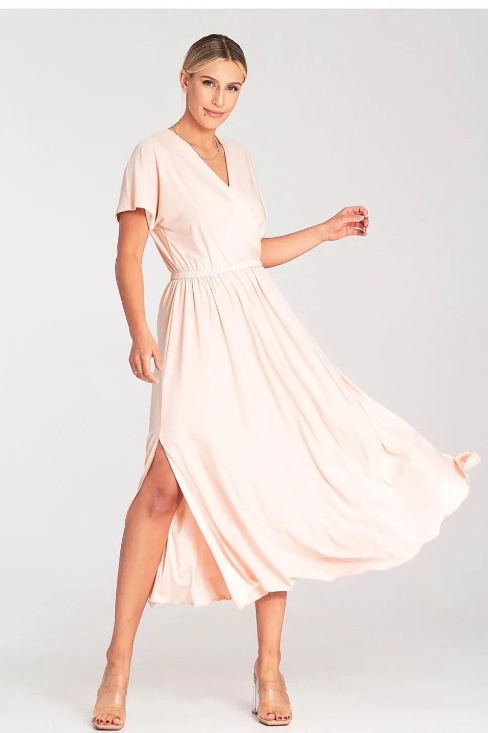 Robe casual pour été longue manches courtes