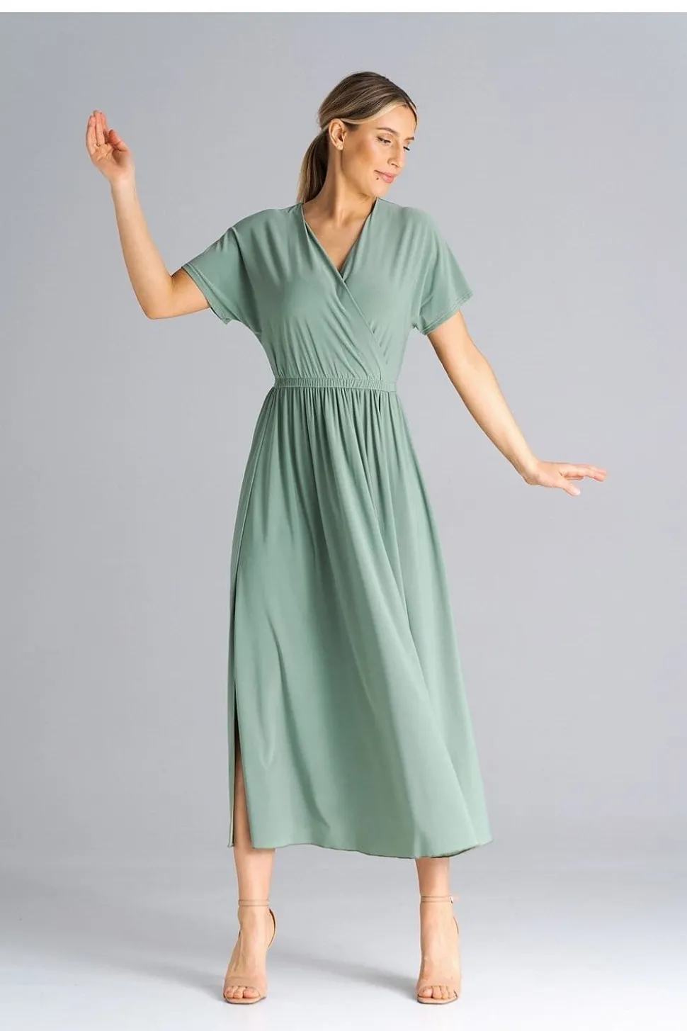 Robe casual pour été longue manches courtes