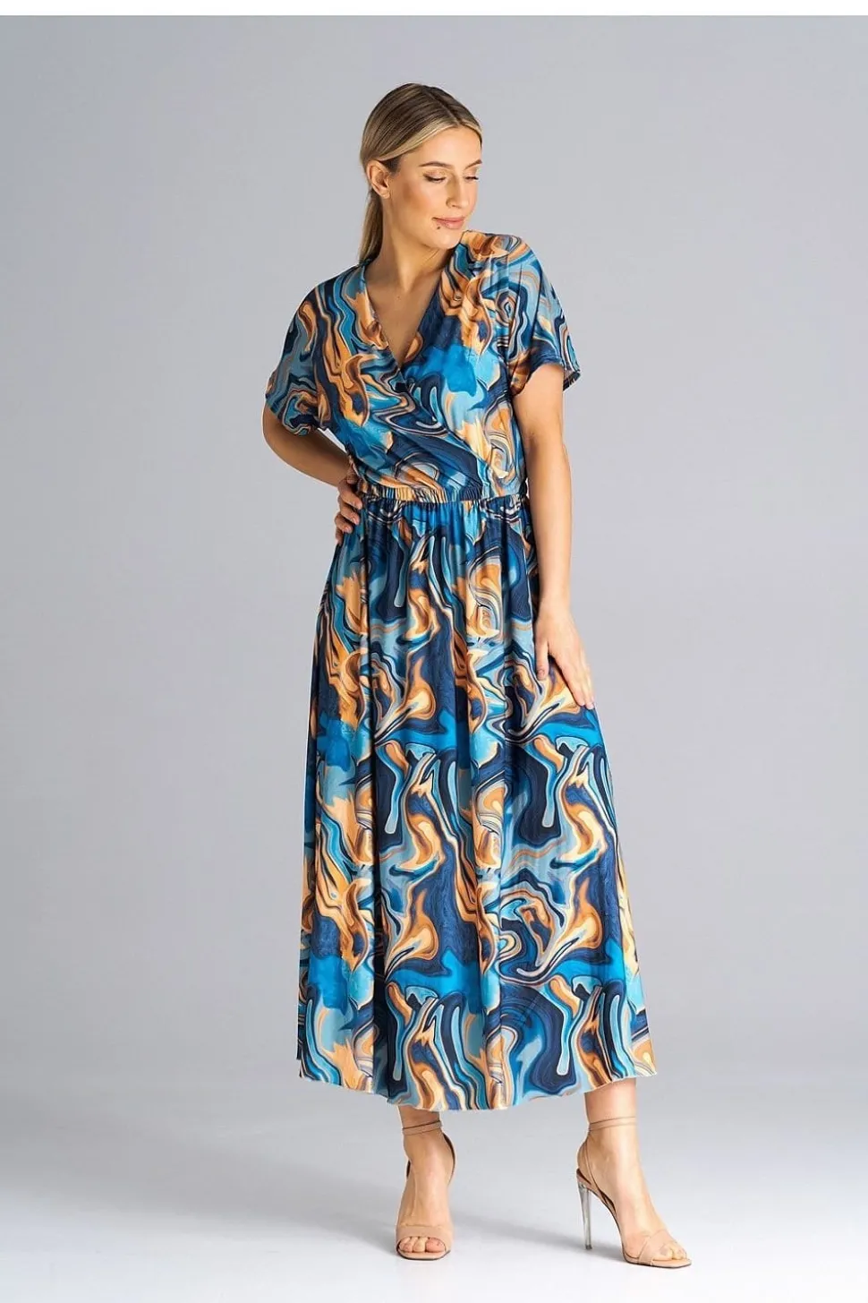 Robe casual pour été longue manches courtes