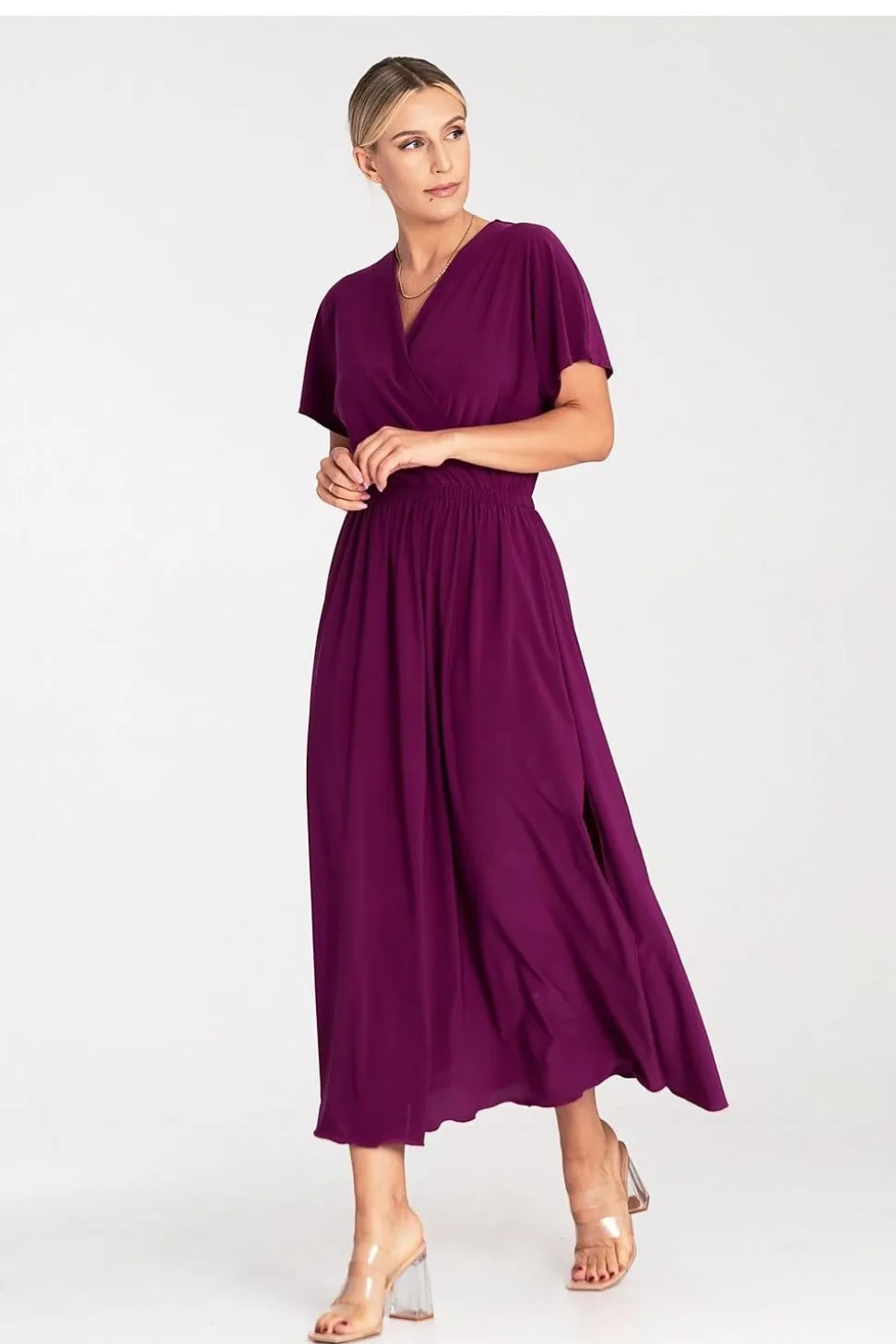 Robe casual pour été longue manches courtes