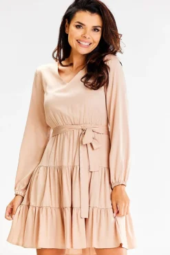Robe champêtre beige