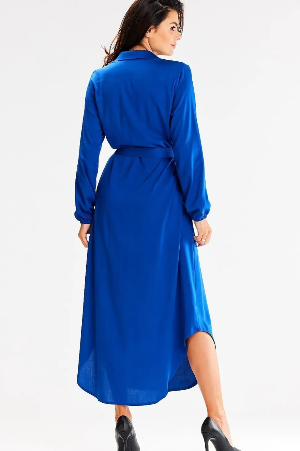 Robe chemise bleu