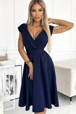 Robe chic bleu marine
