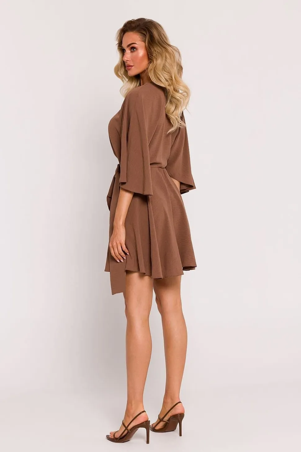 Robe cocktail marron