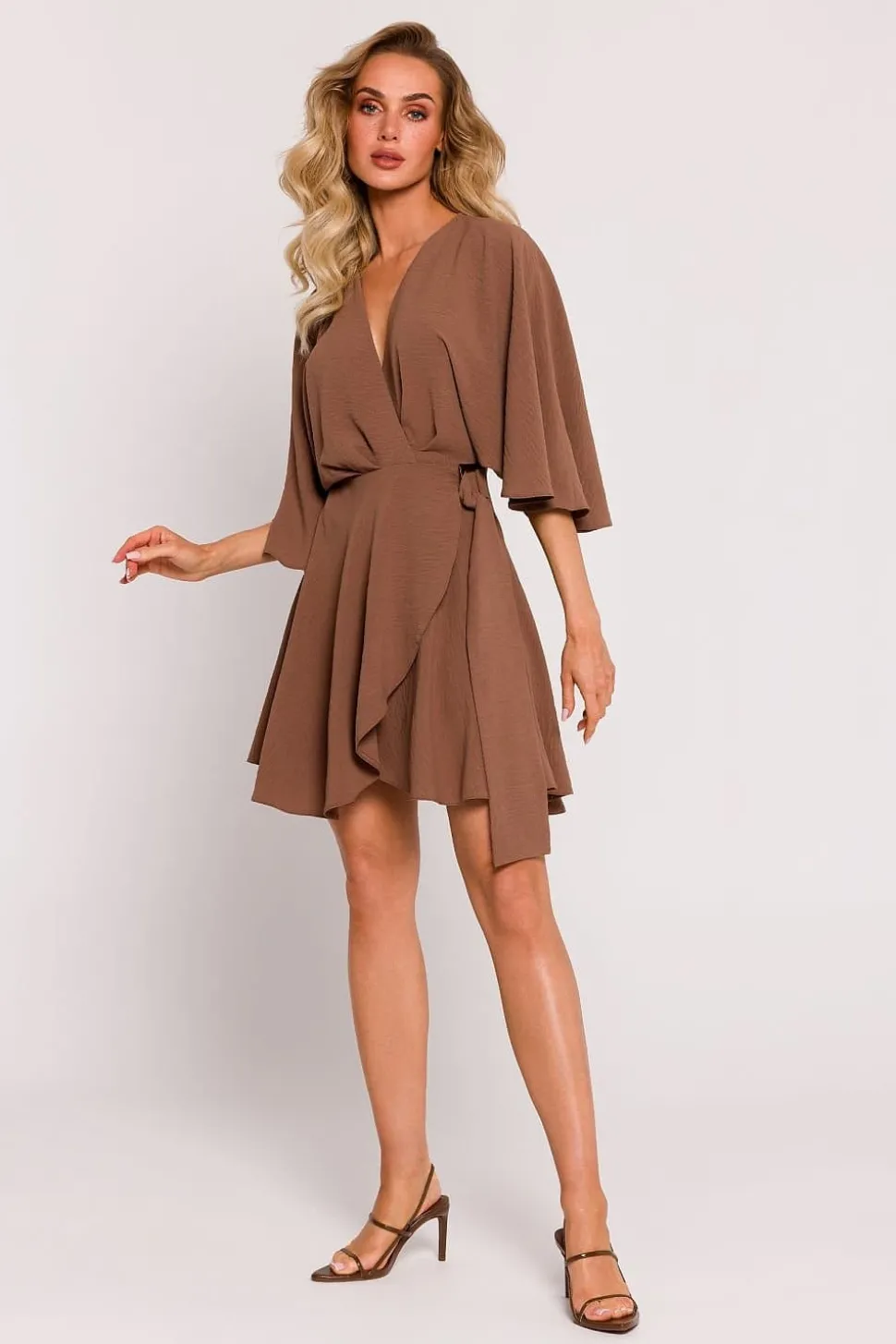 Robe cocktail marron