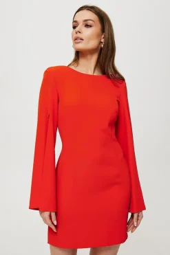 Robe cocktail rouge