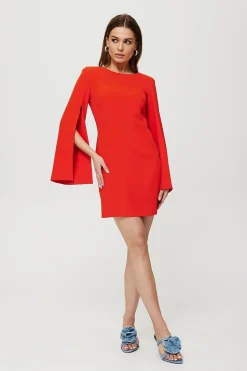 Robe cocktail rouge