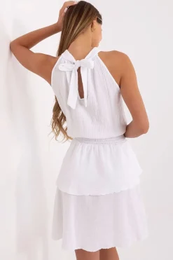 Robe courte été trapèze sans manches