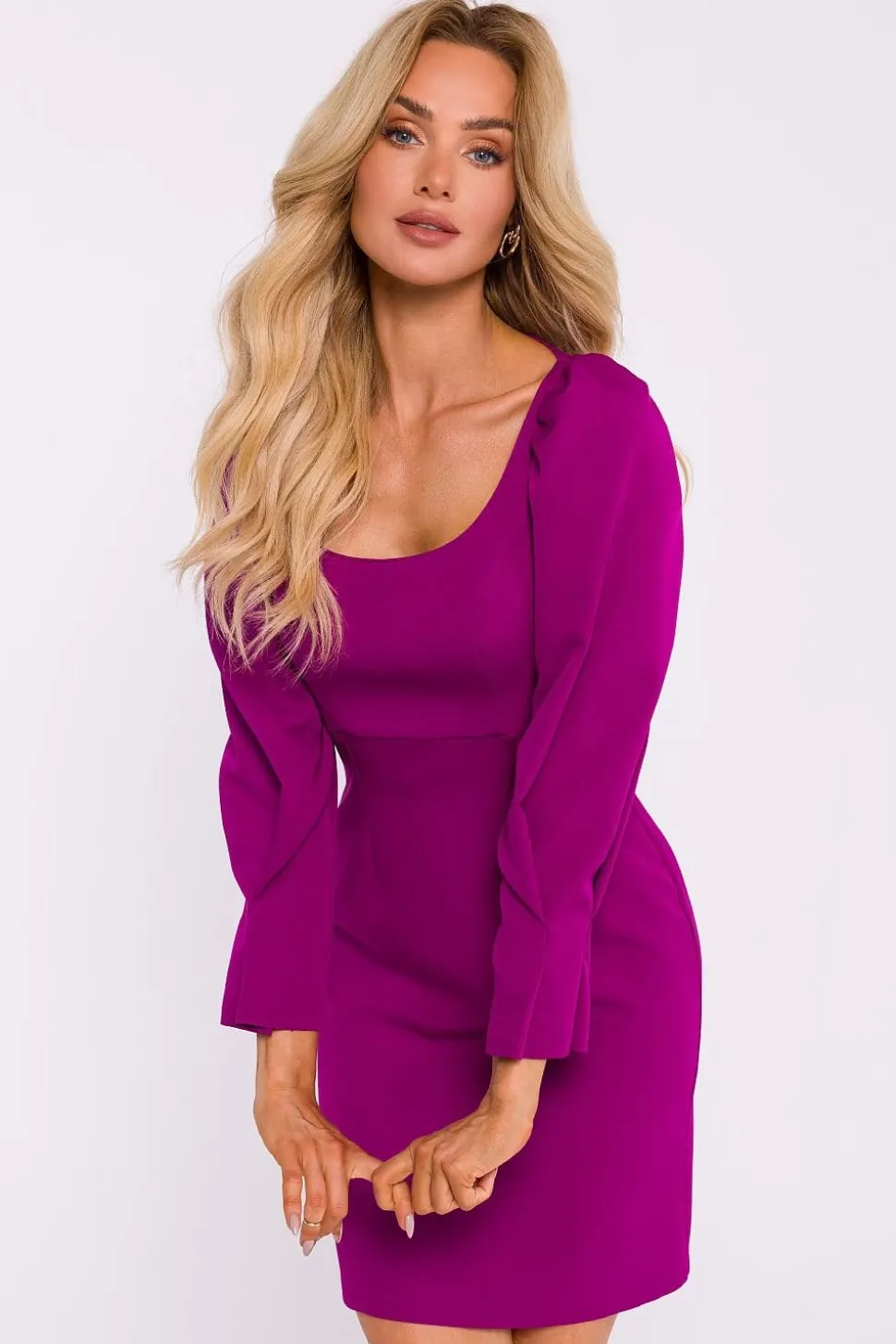 Robe de cocktail avec manches longues originales