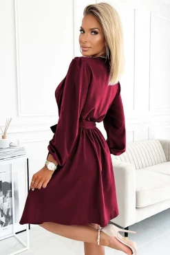 Robe de cocktail bordeaux