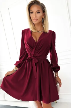 Robe de cocktail bordeaux