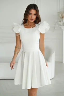 Robe de cocktail chic évasée courte
