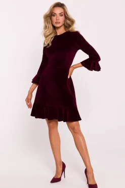 Robe de cocktail en velours chic