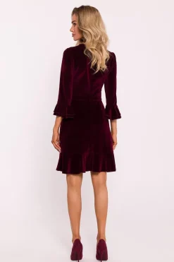 Robe de cocktail en velours chic