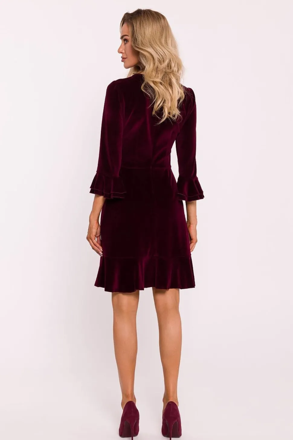 Robe de cocktail en velours chic