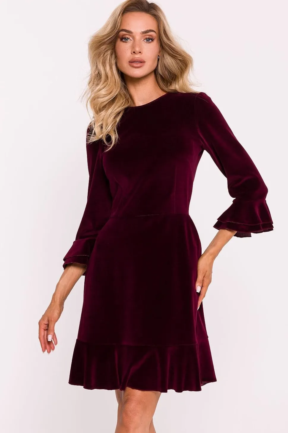 Robe de cocktail en velours chic