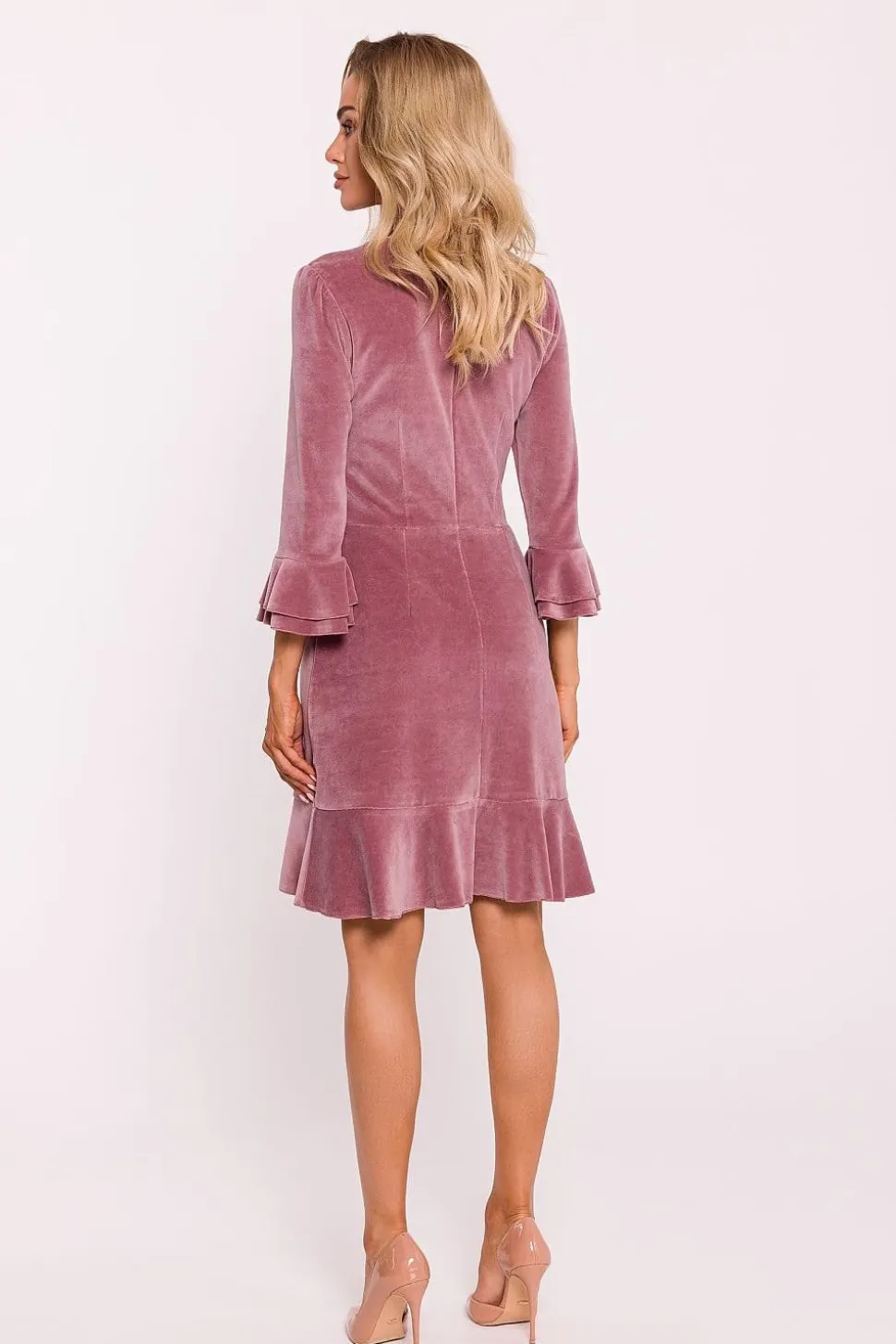 Robe de cocktail en velours chic