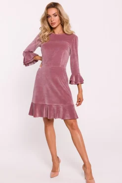 Robe de cocktail en velours chic