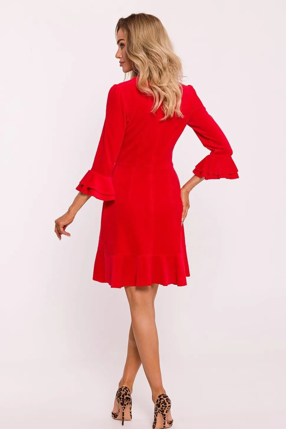 Robe de cocktail en velours chic