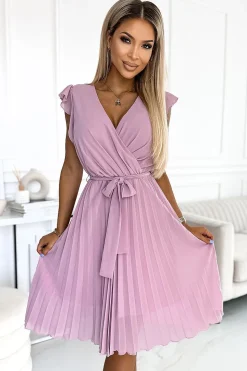 Robe de cocktail jupe plissée