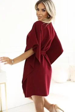 Robe de cocktail papillon courte