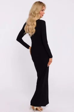 Robe de gala chic longue fendue