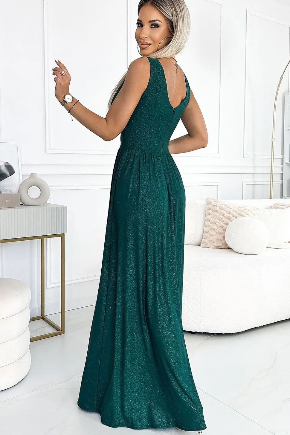 Robe de gala verte